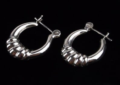 Mint Vintage Sterling Silver Drop Earrings