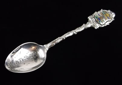 Stunning Vint Heavy Sterling Silver Windsor Canada Spoon Ski
