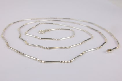 Mint Vintage Sterling Silver Chain Necklace 30"