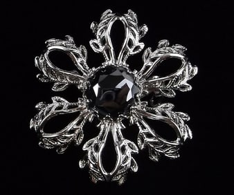 New Vintage 1960s Sterling Silver Brooch