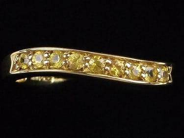 Mint Designer Gold Over Sterling Citrine Ring 10