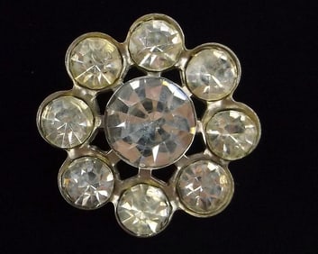 Mint Vintage 1930s Rhinestone Brooch