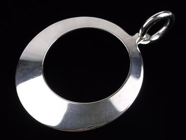 Mint Sterling Silver Circle Pendant