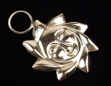 Mint Vintage 10kt Gold Sun Pendant