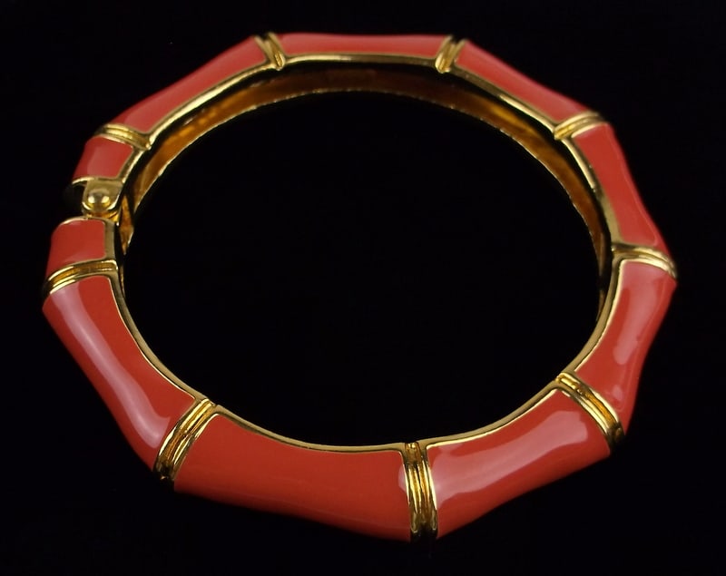 Mint Vintage Joan Rivers Enameled Clamper Bracelet: Mint Condition, In Like New Condition, Perfect