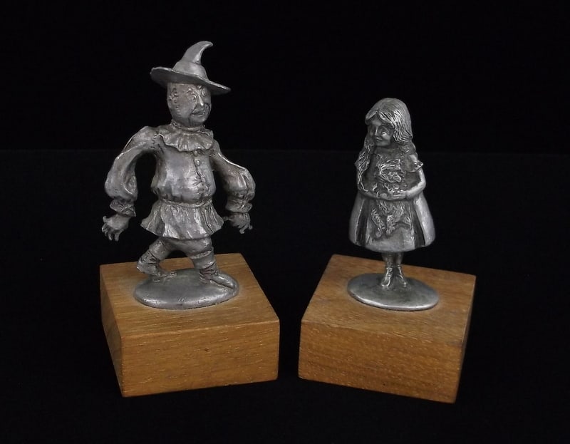 Rare Mint 1970s Pewter Fancy Wizard Of OZ Dorothy Scarecrow: A Rare Mint Condition Collection of Original Pewter Fancy Pewter Figurines. Very Hard to Find Very Collectible, all in mint condition.