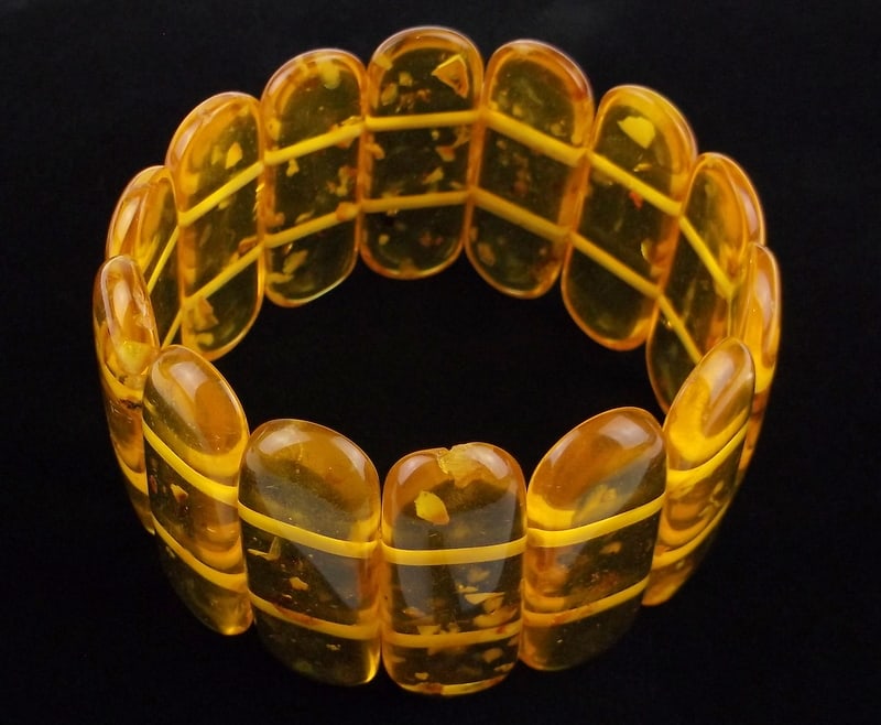 Mint Genuine Healing Big Amber Bracelet: Mint Condition, In Like New Condition, Perfect