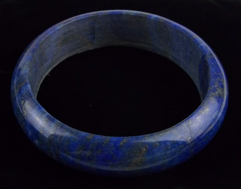 Big Genuine Healing Lapis Lazuli Bangle Bracelet (1 of 5)