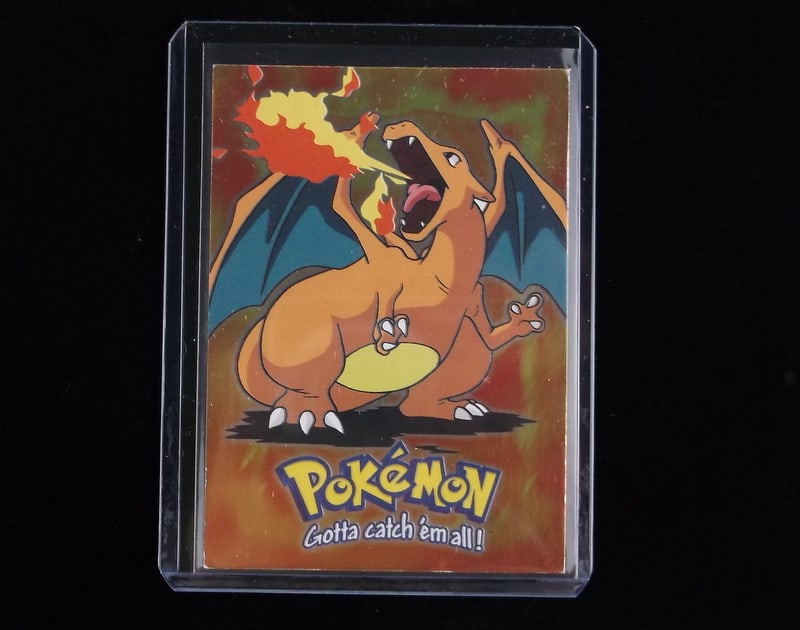 Nice 1999 Topps Blue Label Charizard FOIL Card (1 of 4)