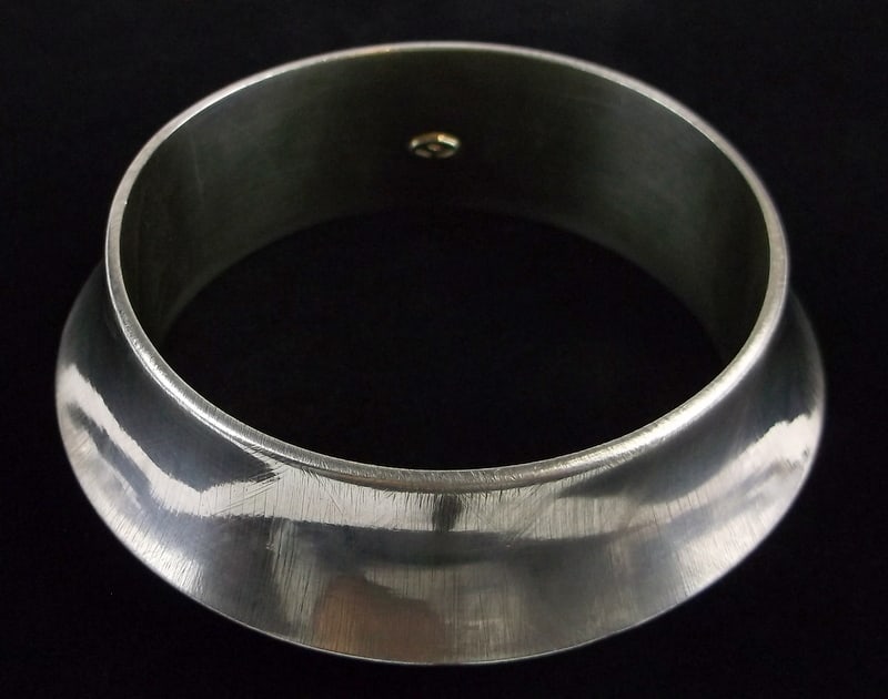 Stunn Vint Heavy Big Reed Italian Sterling Silver Bracelet 8" (1 of 6)