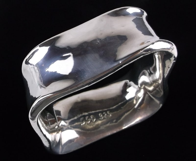 Huge Gorgeous Heavy Vint Sterling Silver Bracelet 8" 81g (1 of 6)