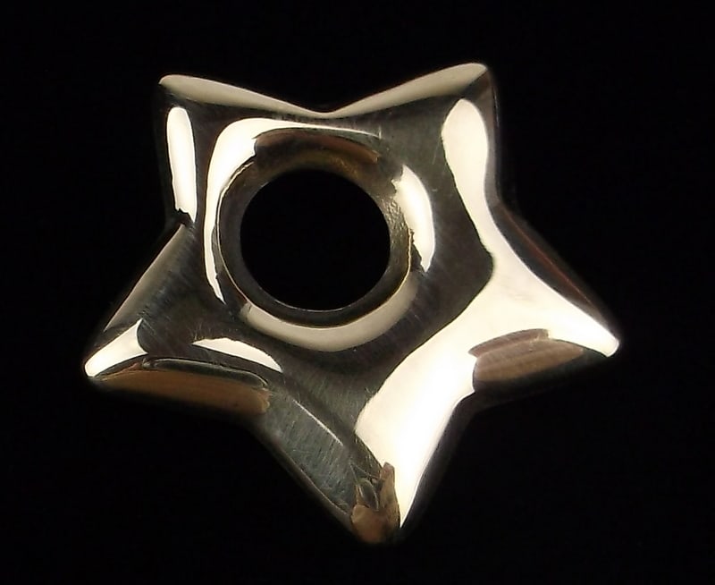 Mint Vintage Big 10kt Gold Star Pendant: 10kt gold in excellent condition