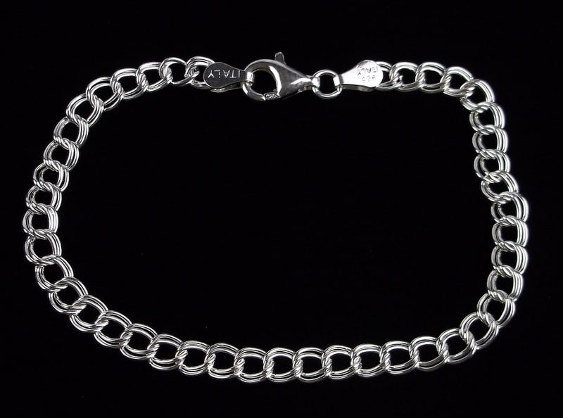 New Sterling Silver Chain Bracelet 7.25": Solid Sterling Silver Guaranteed, in Brand New Never Worn Condition.