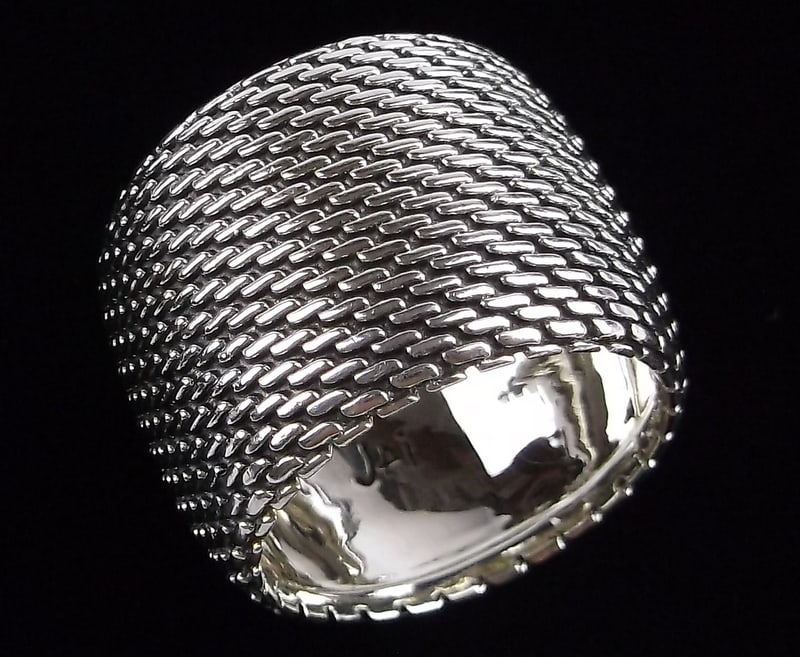 Mint Big JAI Sterling Silver Wide Ring Size 6 (1 of 4)