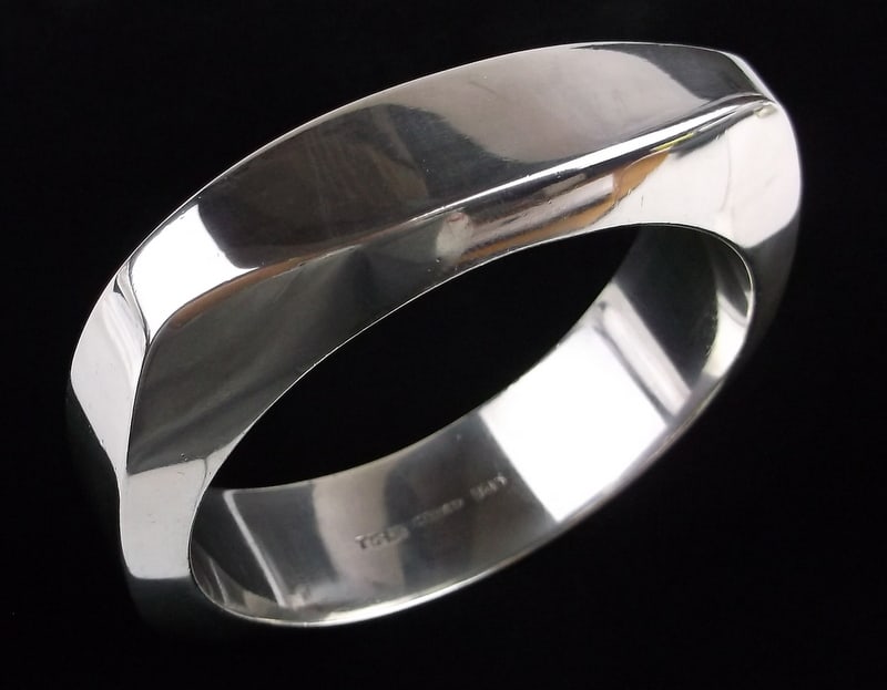 Mint Vint Big Heavy Taxco Sterling Silver Bracelet 8" 76g TS134 (1 of 7)