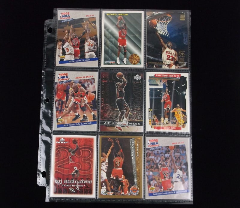9 Vint 1993-99 Michael Jordan Cards Topps UD NM-MT+ (1 of 2)