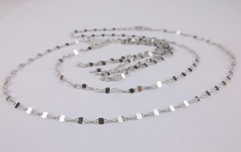 New Italian Sterling Silver Drop Sway Chain Necklace 24": Solid Sterling Silver Guaranteed, in Brand New Never Worn Condition.