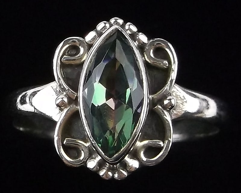 New Sterling Silver Rainbow Topaz Ring Size 7 (1 of 2)