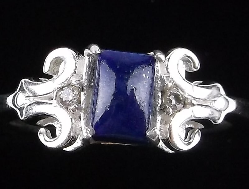 New Sterling Silver Lapis Lazuli Ring Size 6.5 (1 of 2)