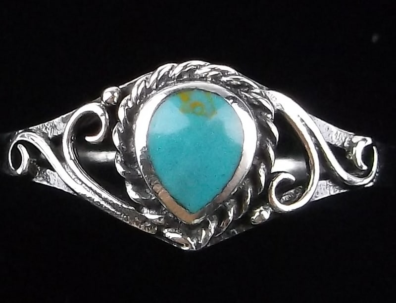New Sterling Silver Teardrop Ring Size 6.5 (1 of 2)
