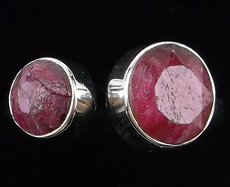 New Sterling Silver 1.75 cttw Ruby ring Size 7-9 Adjustable: Solid Sterling Silver Guaranteed, in Brand New Never Worn Condition.