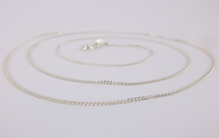 New Sterling Silver Italian Chain Necklace 19.5"