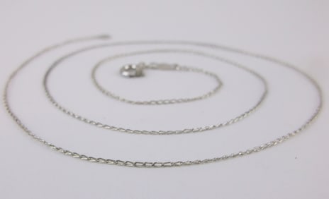 Mint Vintage Sterling Silver Chain Necklace 18"