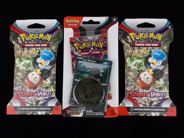 3 New Sealed Pokemon TCG Trading Card Packs