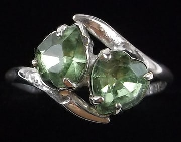 Stunning Vintage 1950s Sterling Silver Ring Size 6.5