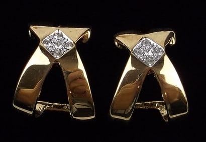Mint Vintage 1960s 12kt GF Earrings Thick