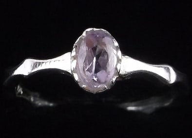 New Sterling Silver Amethyst Ring Size 8