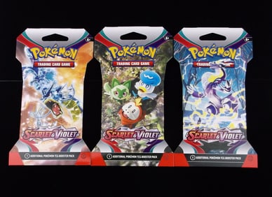 3 New Sealed Pokemon TCG Trading Card Packs