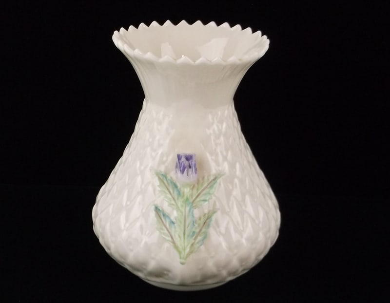 Mint Vintage Belleek Irish Fine Porcelain Flower Vase (1 of 4)