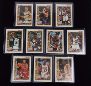 Mint Vint 1992-93 Hoops Supreme Court Set Michael Jordan 1-10