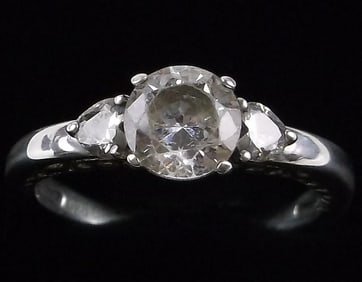 Stunning Vintage Sterling Silver Engagement Ring 7