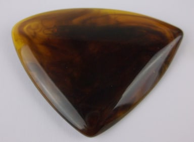 Mint Vintage 1960s Amber Lucite Brooch