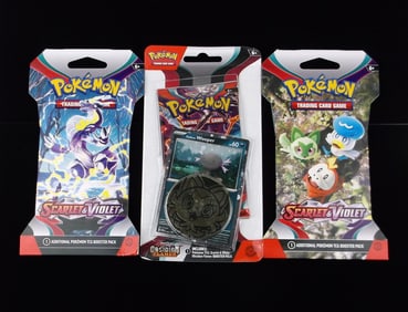 3 New Sealed Pokemon TCG Trading Card Packs