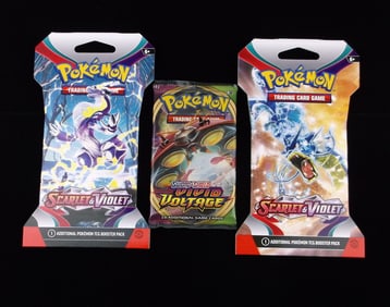 3 New Sealed Pokemon TCG Trading Card Packs