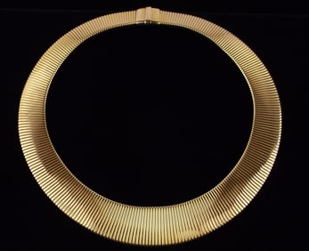 New Designer Big Bronze Necklace 31" Elegant Thick