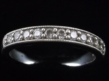 Mint Vintage Sterling Silver Wedding Band Ring Size 7