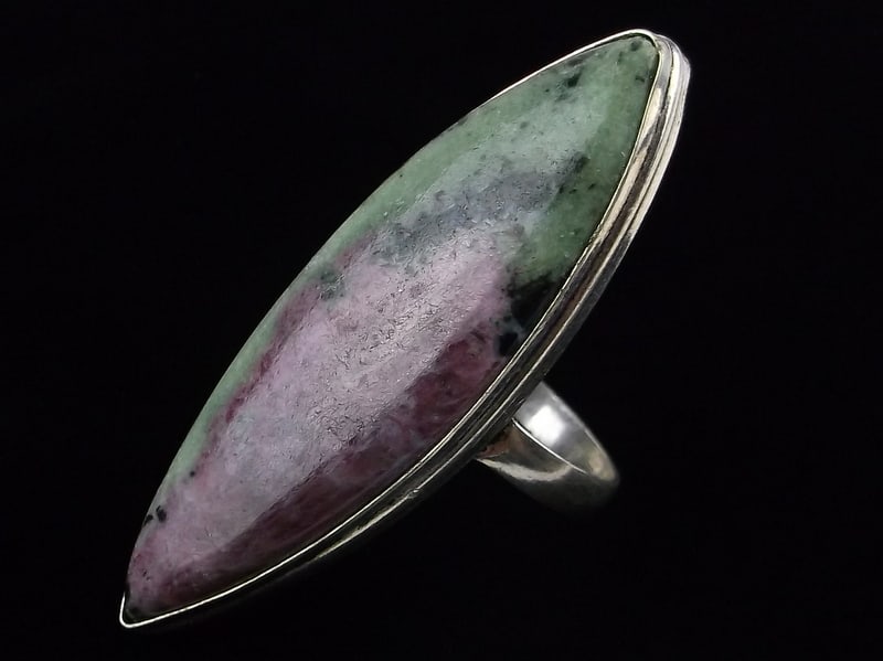 New Big Boxed Healing Ruby Zoisite Ring Size 13 (1 of 3)