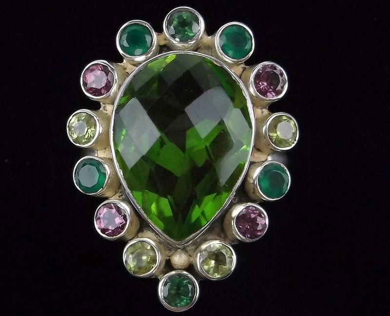 New Boxed Nicky Butler Sterling Silver Peridot Emerald Ring 9 (1 of 3)