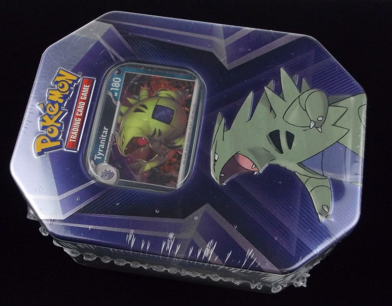 New Sealed Pokemon 3 Pack Tyranitar Tin (1 of 3)