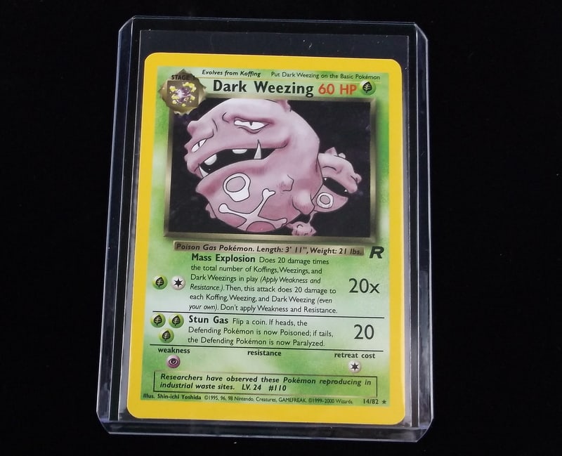 Mint Unplayed Vint 2000 Pokemon Dark Weezing Rare Holo WOTC (1 of 2)