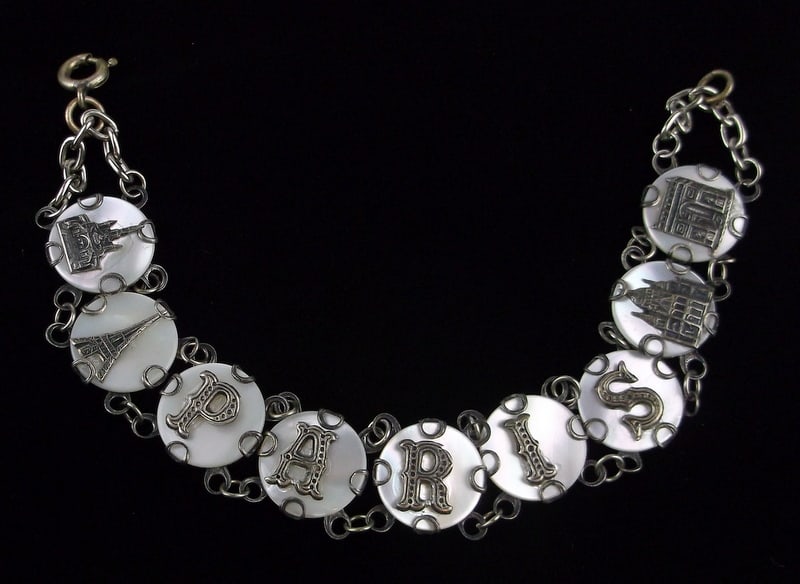 Mint Vintage 1960s MOP Paris Bracelet 7.25" (1 of 3)