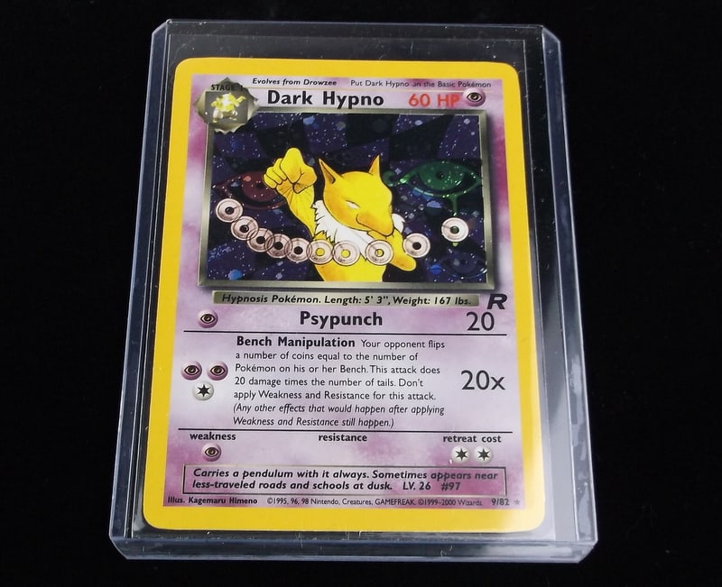 Mint Vint 2000 Pokemon Dark Hypno Rare Holo Card WOTC (1 of 2)