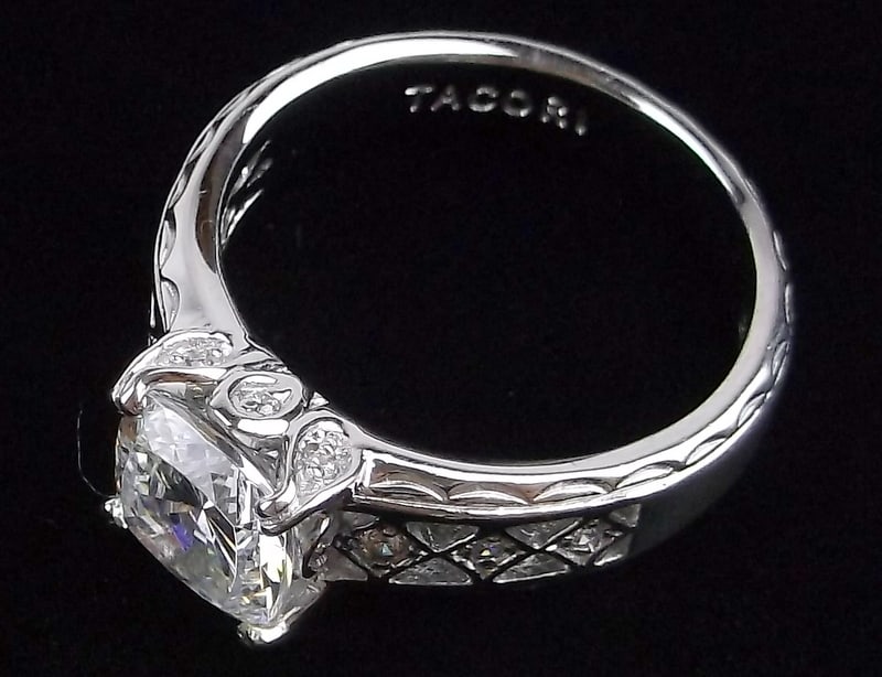 New Tacori Sterling Silver 1ct Engagement Ring 9 Designer (1 of 4)