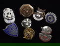 Mint Antique US Government Masonic Pins 3 Sterling 1 GF
