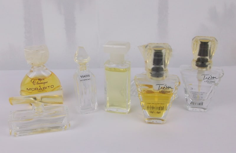 Lancome Treson Givenchy Morghito Paris Perfumes + Bottles: A Nice collection of the perfumes listed, some bottle are empty as shown, all original