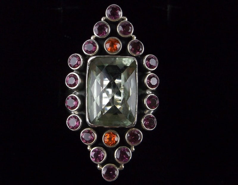 New Big Boxed Nicky Butler Sterling 5ct Aquamarine Ring 10 /400 LE (1 of 6)